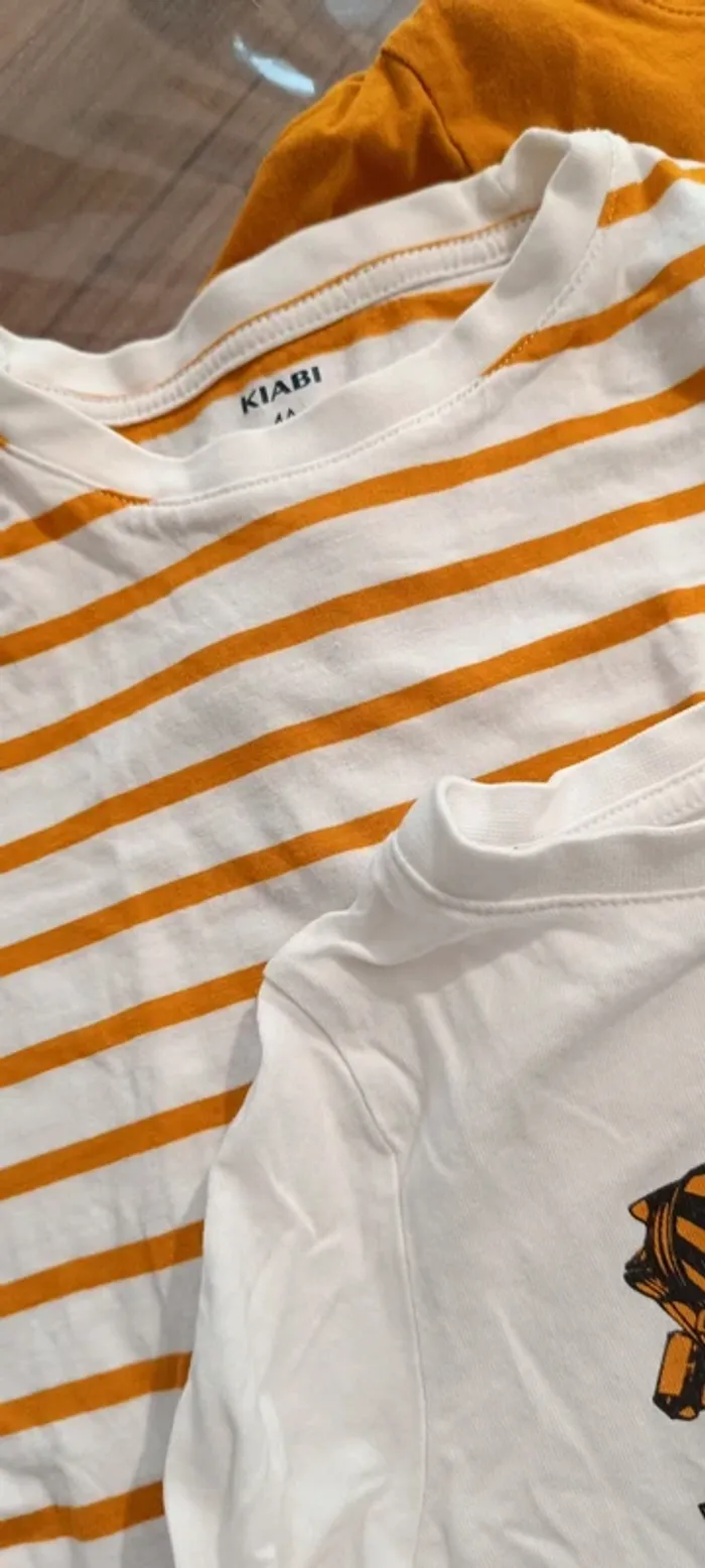 Lot t-shirts Kiabi 4A engins de chantier - photo numéro 4