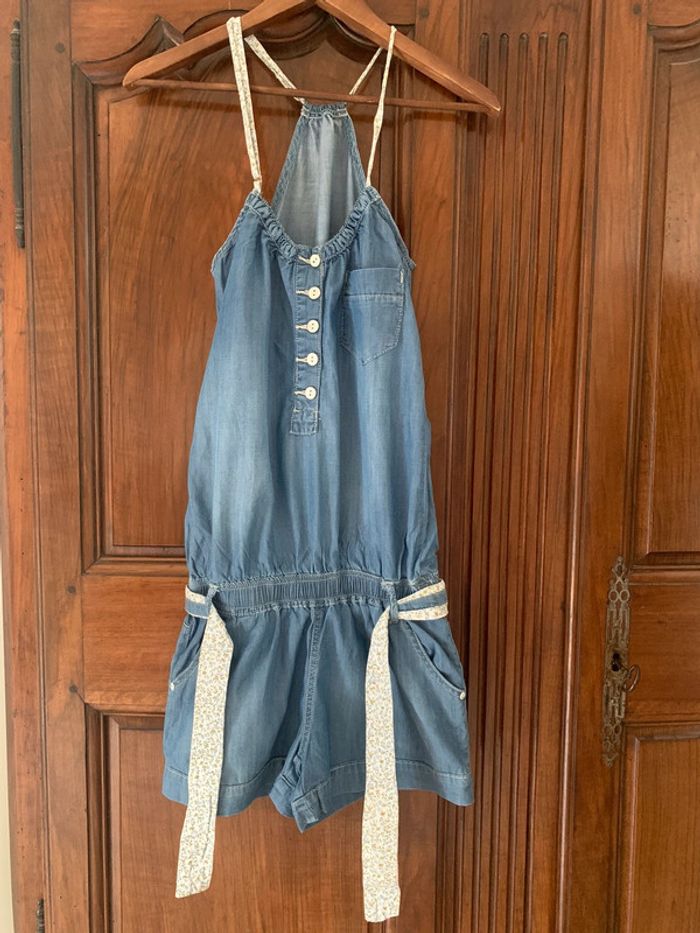 Combishort jean
