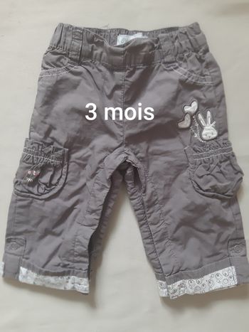 Pantalon léger fille - Petit Kimbaloo - 3 mois