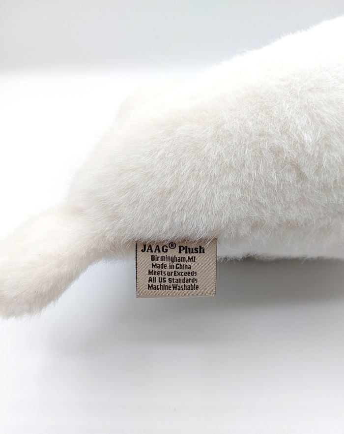Peluche phoque JAAG Plush 34 cm – blanc avec bébé – doudou - photo numéro 6