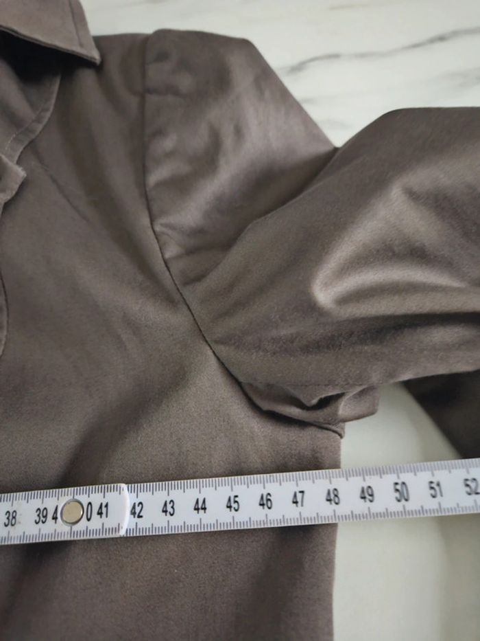 Trench marron taupe taille M - photo numéro 16