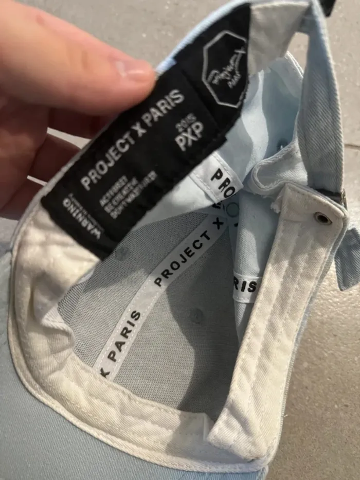 Casquette bleu clair Project X Paris, taille unique, très bon état - photo numéro 4