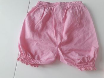 Short bouffant ou bloomer rose  6  mois