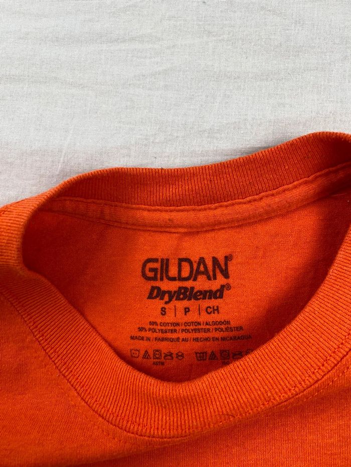 T-shirt imprimé sport USA, homme, été, Orange, S - photo numéro 3