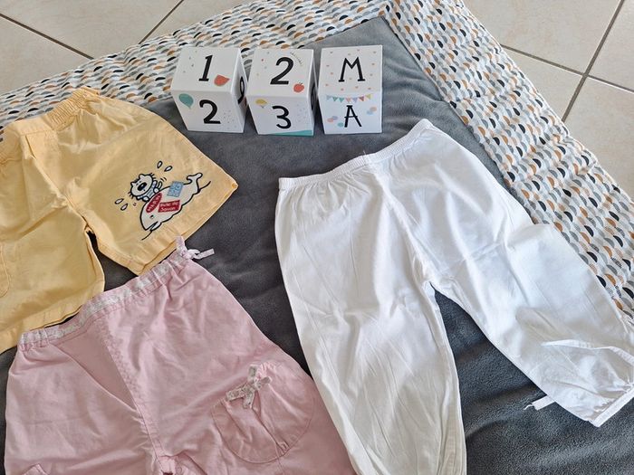 Lot de 3 bas d'été 12 mois