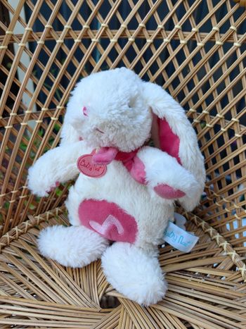 Peluche musicale Lapin câlin Baby Nat