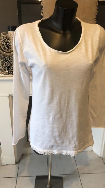 Haut manche longue dentelle