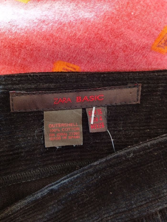 Jupe Zara basic taille 36 style velours - photo numéro 2