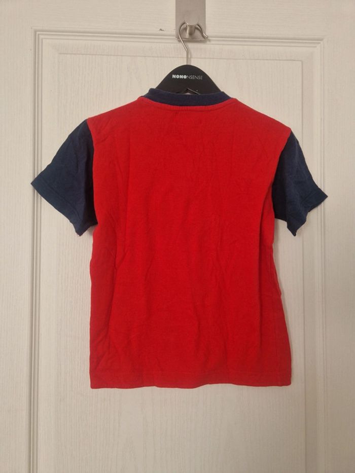 Tee-shirt rouge motif 100% coton garçon Jm sport 6 ans - photo numéro 3