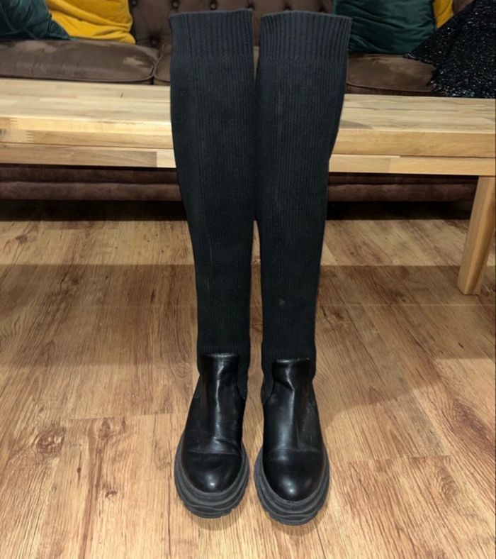 Cuissardes noires Zara Pointure 38 - photo numéro 3