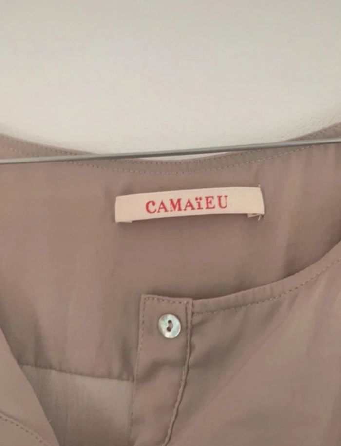 Robe beige camaïeu femme taille 38 - photo numéro 2
