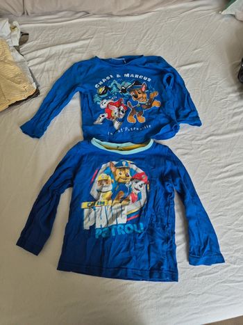 Lot t-shirt pat patrouille