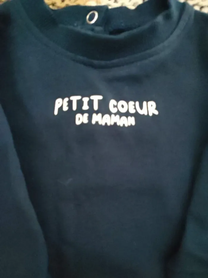 Sweat bleu 6 mois - photo numéro 2