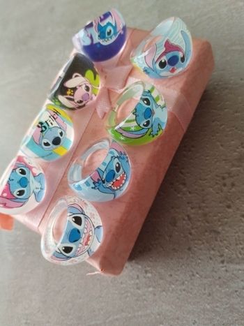 Lot bagues enfant Stitch