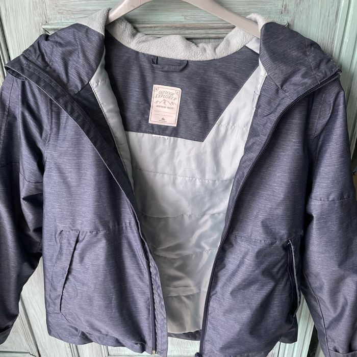 Blouson coupe-vent et pour la pluie avec capuche en polaire - photo numéro 3