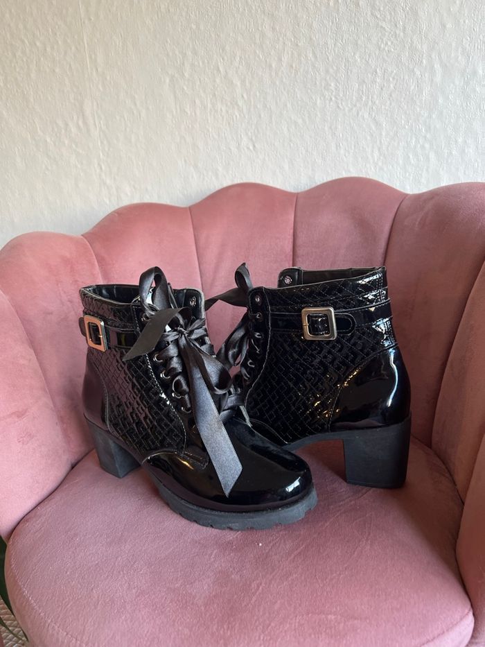 👉Bottines noires vernies à talon – pointure 41 (EU) 🖤 - photo numéro 7