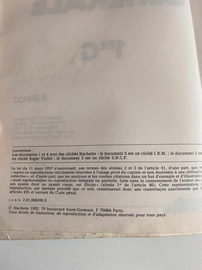 Livre économie générale 1ere G - photo numéro 2