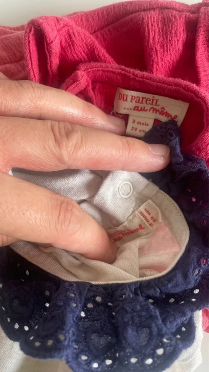 robe 3 mois 3 pièces DPAM - photo numéro 6