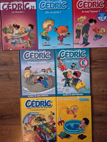 Lot de  7  bandes  dessinées  Cédric