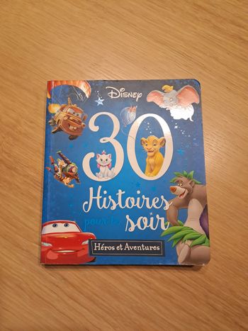Livre 30 histoires pour le soir Disney