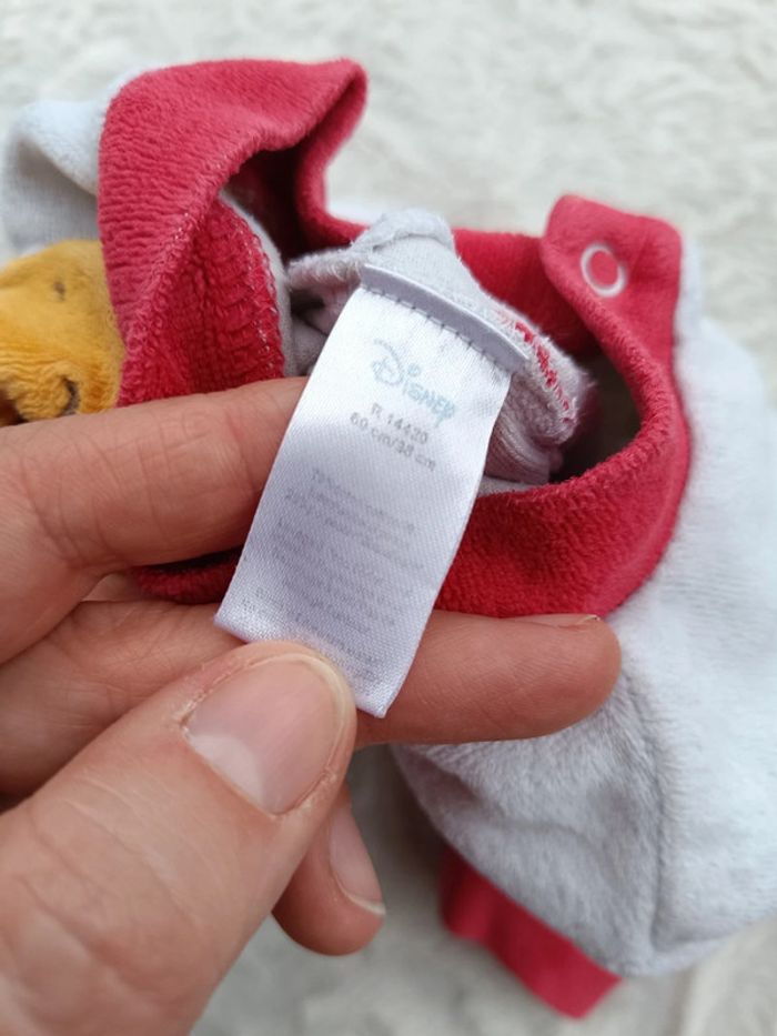 Pyjama grenouillère velours Garçon 3 mois Winnie l'ourson the pooh Disney Baby - photo numéro 6