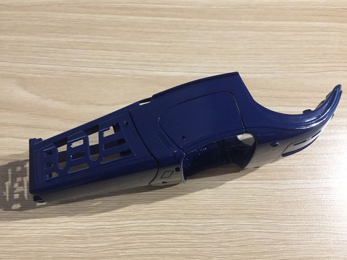 Carcasse bleu pièce détachée miniature Mercedes Benz 500 K 1936 Burago 1/20 1/20e 1/20eme #A46 - photo numéro 3