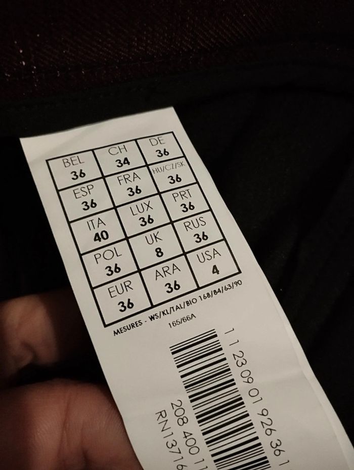 Pantalon Promod taille 36 coupe cigarette métallisé - photo numéro 9