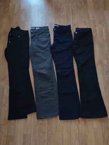 Lot pantalon en jeans femme 36