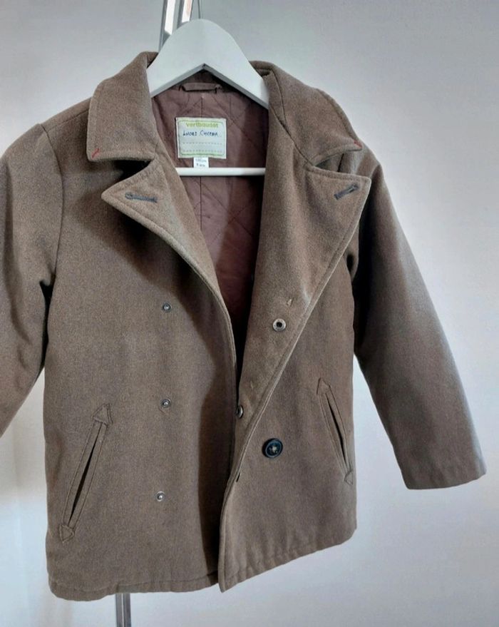 Manteau marron caban garçon 8 ans Vertbaudet - photo numéro 4
