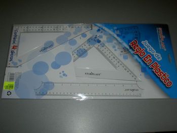 ENSEMBLE DE RÈGLES MULTIFONCTIONNEL "STARPLAST" - NEUF - n°56