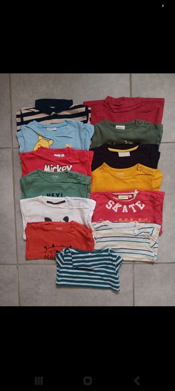 Lot tee-shirts 6 mois