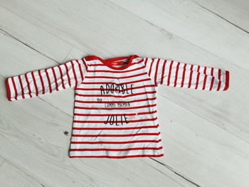 Vêtement bébé fille tee-shirt manches longues Tissaia Adorable Jolie comme Maman 9 mois