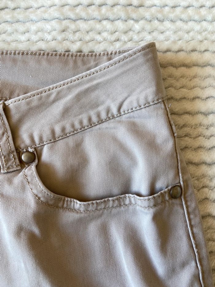 Pantalon taille basse beige / Taille 40 - photo numéro 7