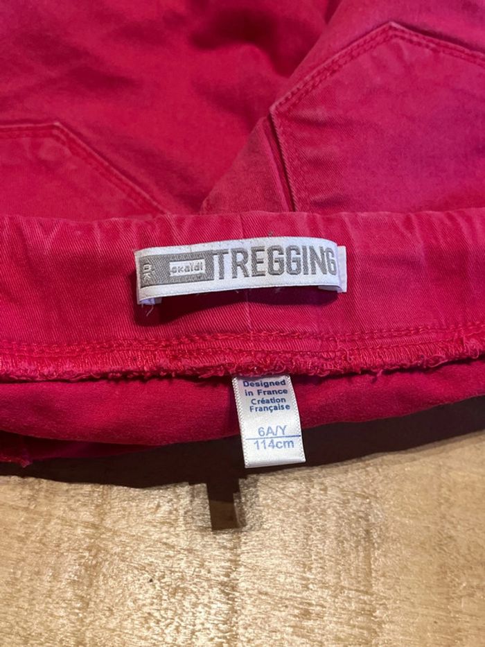 Un treggings rouge Okaïdi 6 ans - photo numéro 5