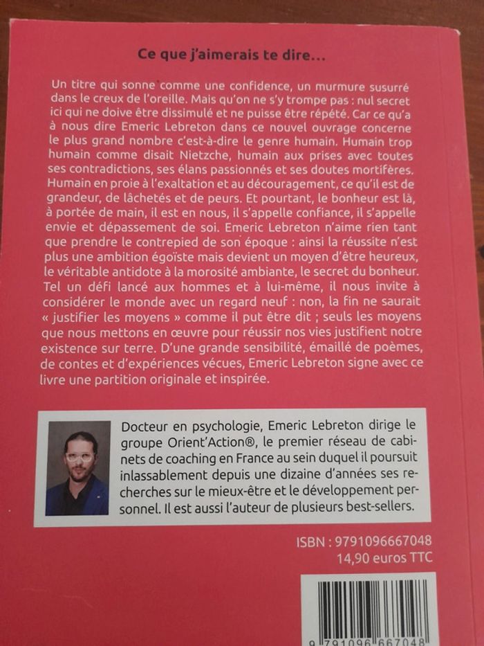 Livre de développement personnel - photo numéro 2