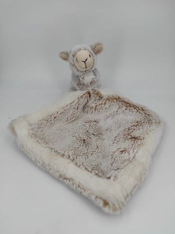 Doudou Mouchoir mouton Beige chiné Dani Créations