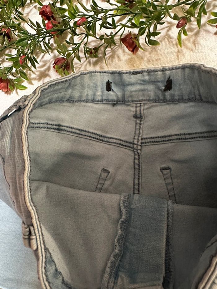 Short taille haute – Bershka – Bleu clair – Taille 36 - photo numéro 4