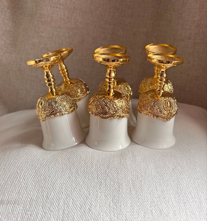 🌟 Lot de 6 Coquetiers d'Exception - Style Baroque & Chic 🌟 - photo numéro 3