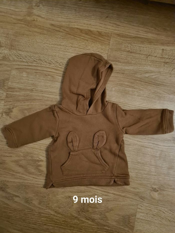 Sweat capuche 9 mois