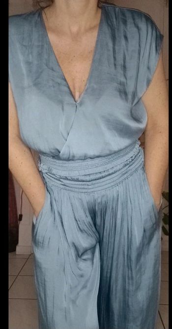 Ensemble satin sarouel et blouse Etam