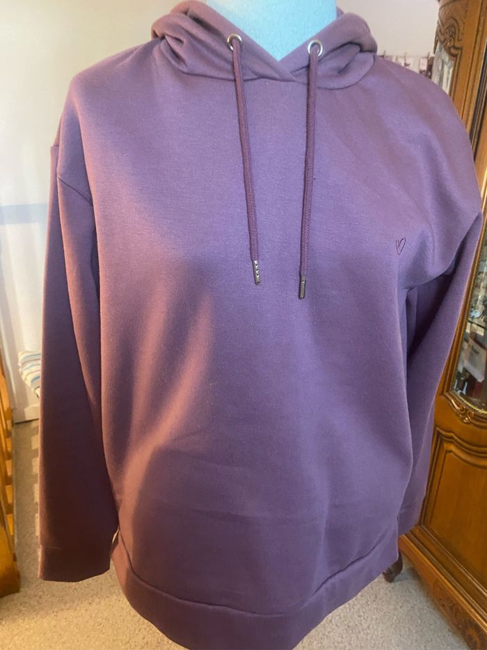 Sweat à capuche taille XL mauve In extenso