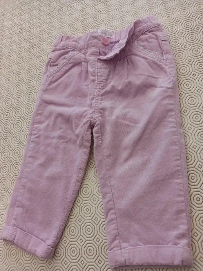 Pantalon Graine de rêve 12 mois parme - photo numéro 3