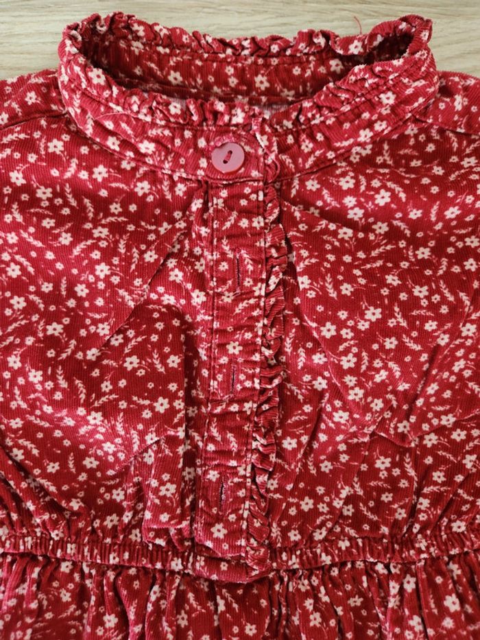 Robe manches longues en velours - photo numéro 3