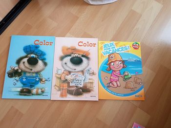 Lot de 3 livres coloriage et activité neufs