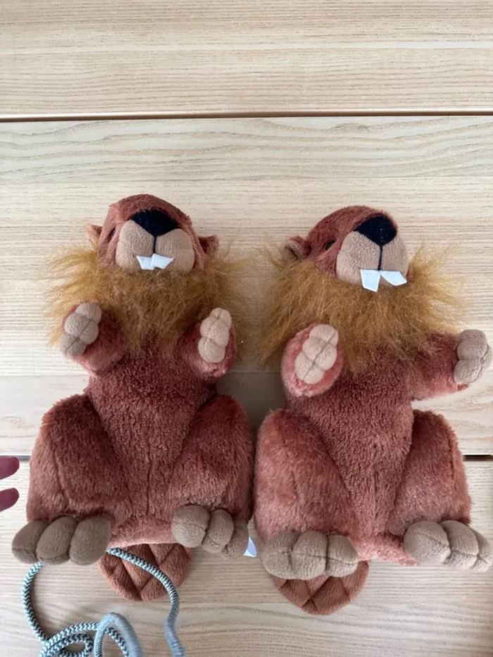 Lot 2 marmottes peluches - photo numéro 2