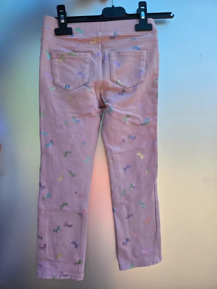 Legging rose licorne pailletée 7/8 ans - photo numéro 2