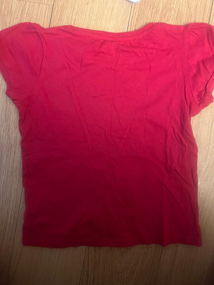T shirt rouge manches courtes 10 ans - photo numéro 3