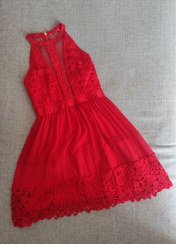 Robe rouge été soirée