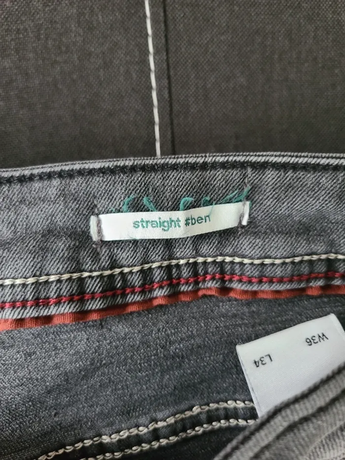 Jeans noir effet délavé Jules taille 46 - photo numéro 3