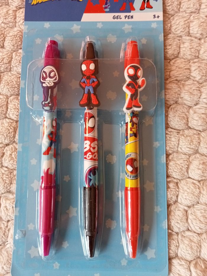 3 stylos spiderman - photo numéro 2